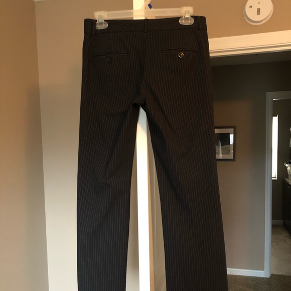Express Black Pinstripe Editor Pants - Picture 2 of 6